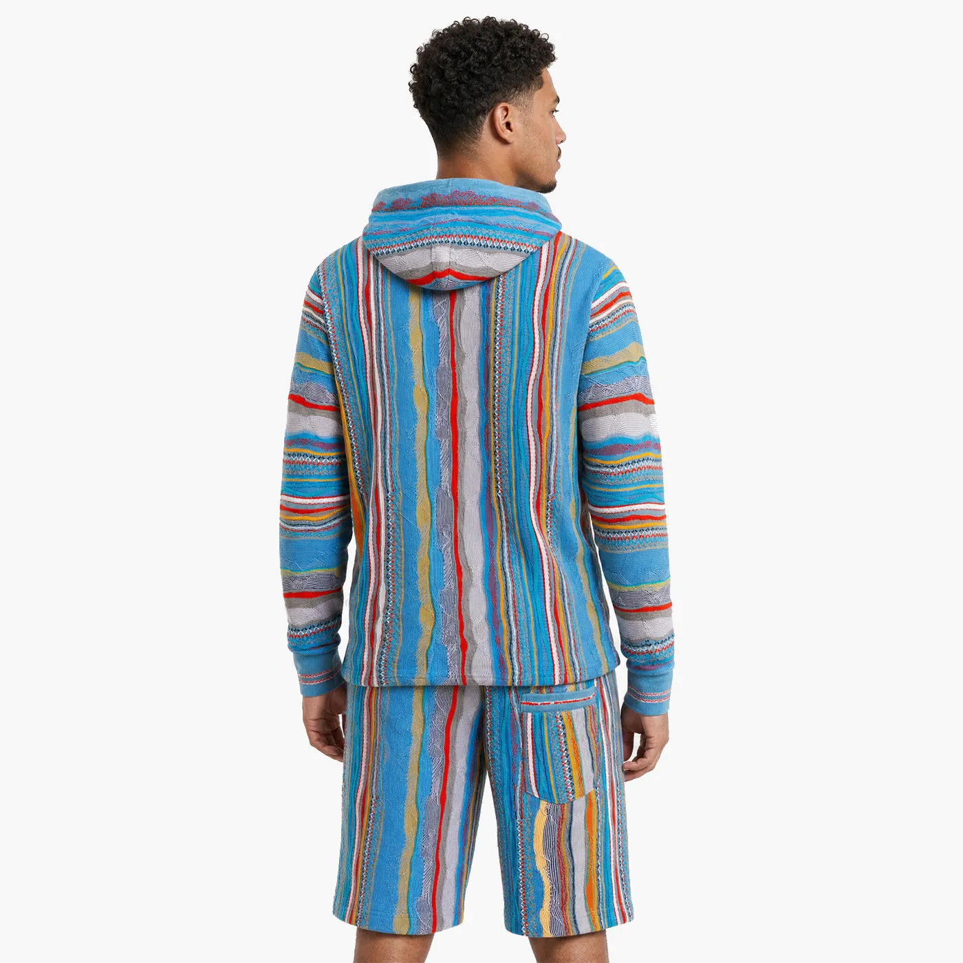 COOGI Light Weight Sweater Knit hanorac gri-albastru