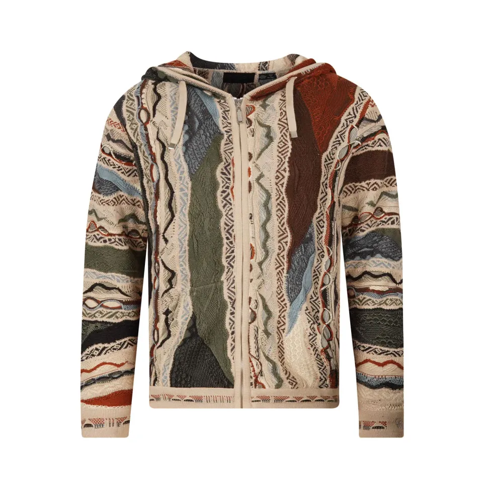 COOGI Taos hanorac tricotat cu fermoar multicolor