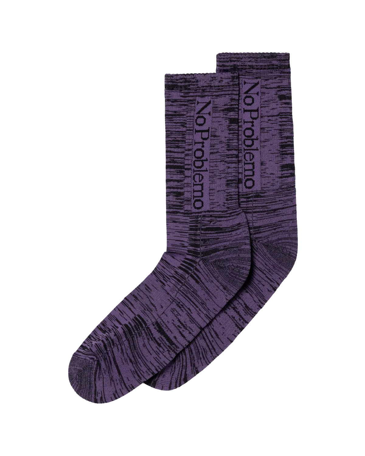 No Problemo Glitch Sock sosete mov jacquard