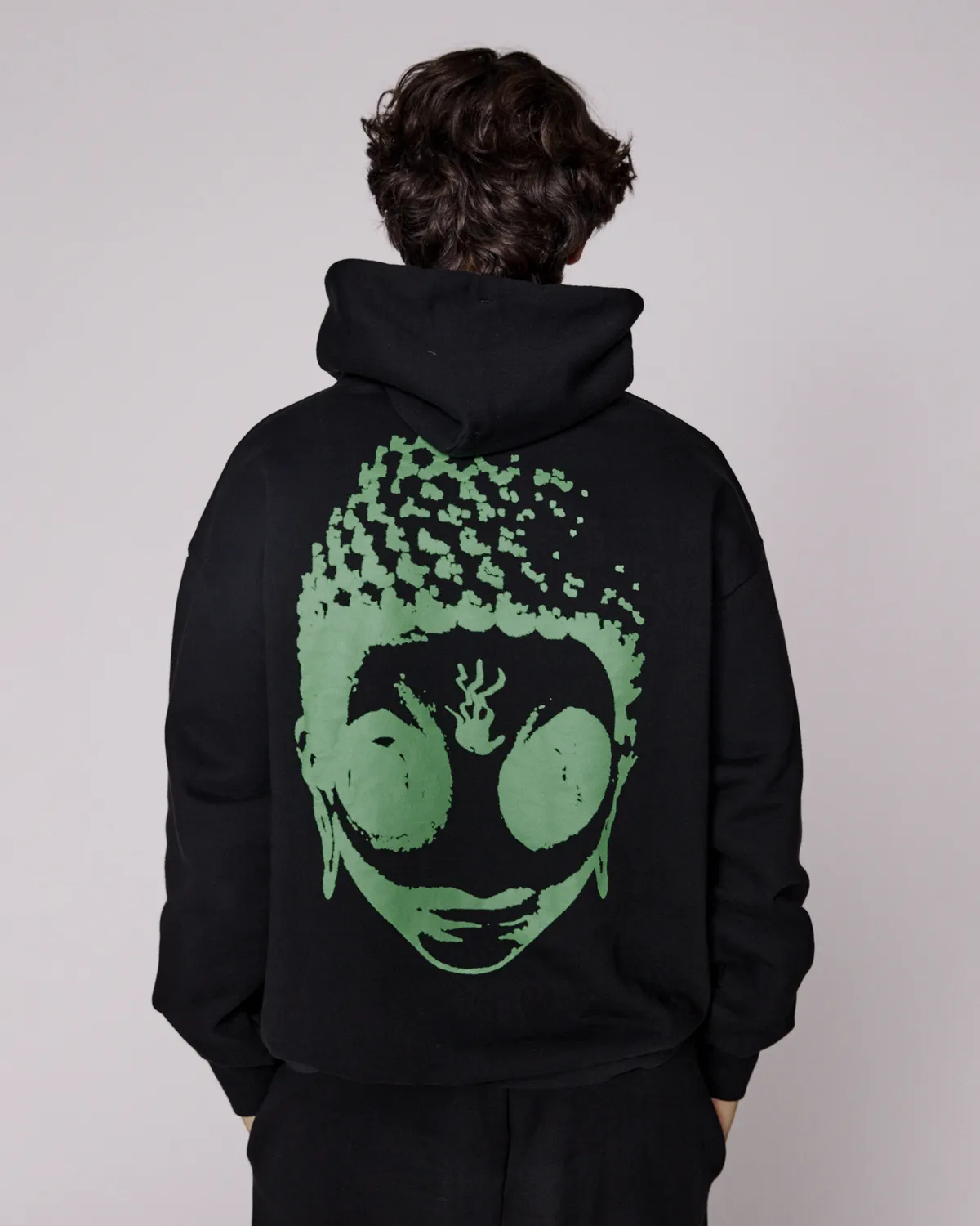 No Problemo SIDD hanorac negru bumbac fleece
