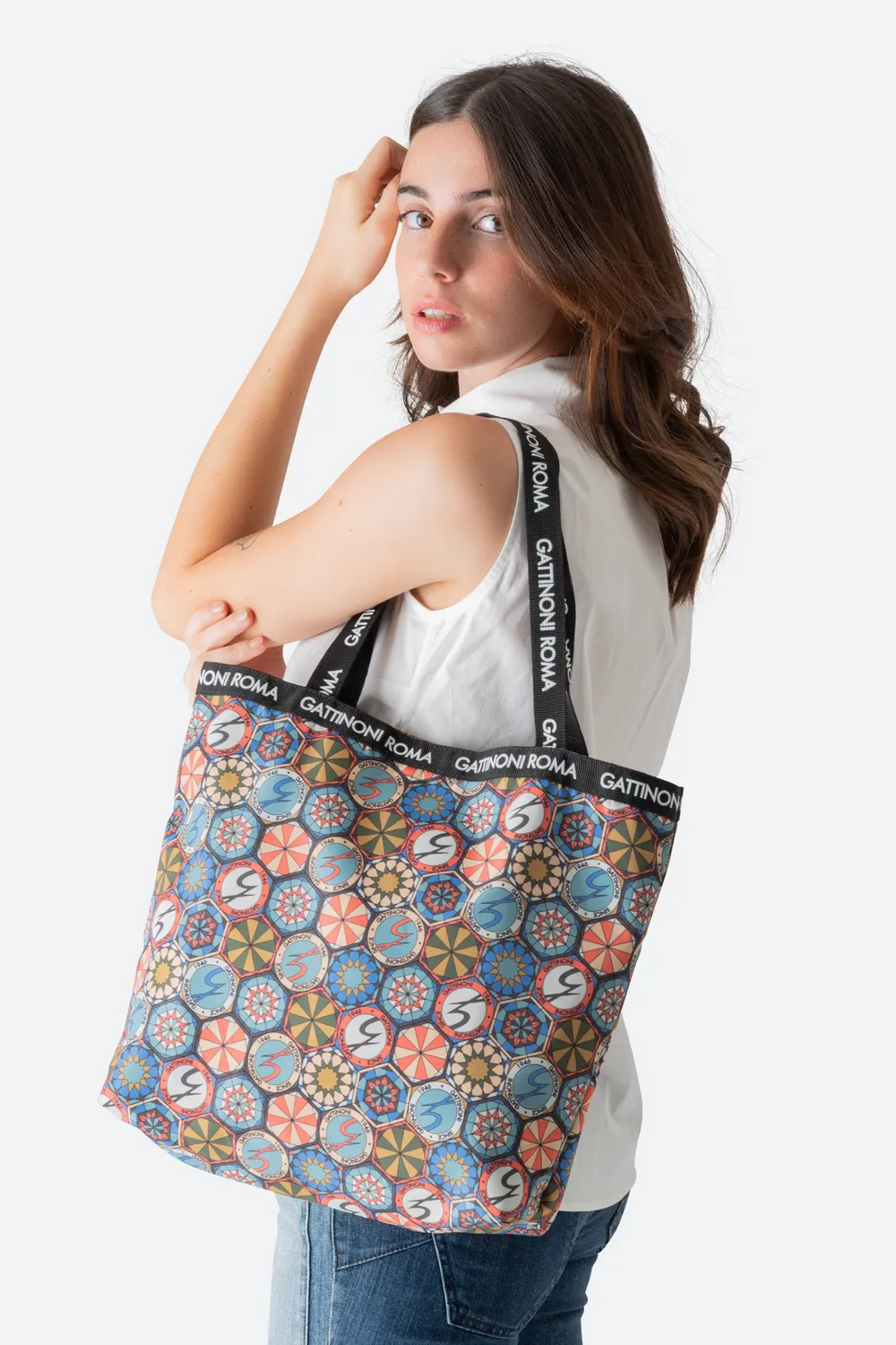 Gattinoni Teodosia EasyChic shopper pliabil nylon
