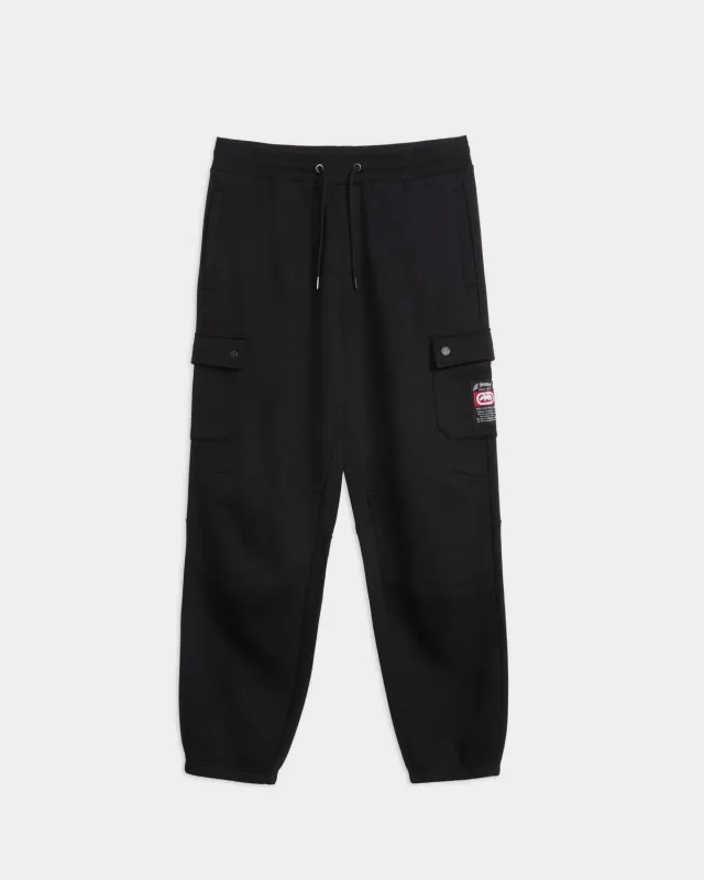Ecko Red Cargo Pocket pantaloni fleece baggy