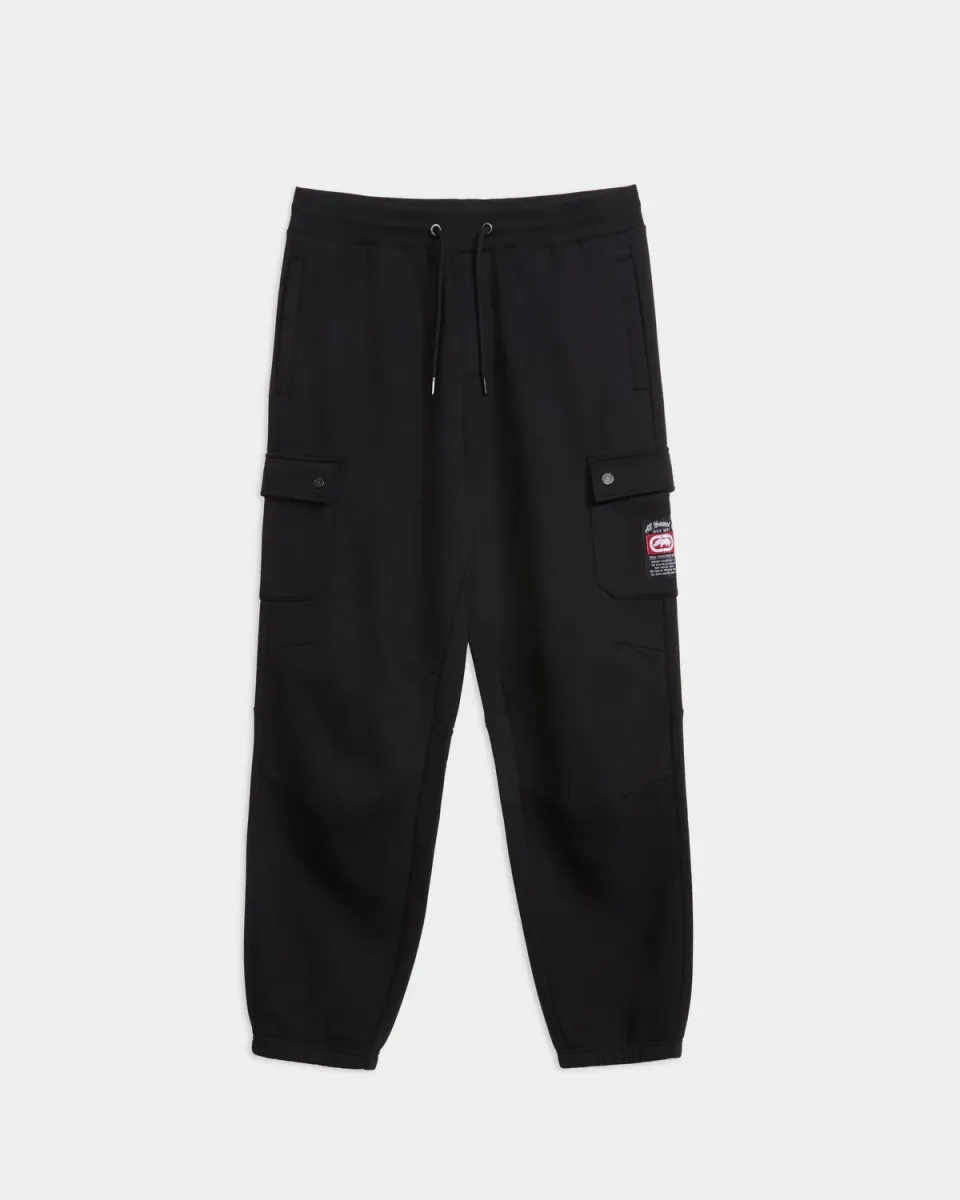 Ecko Red Cargo Pocket pantaloni fleece baggy