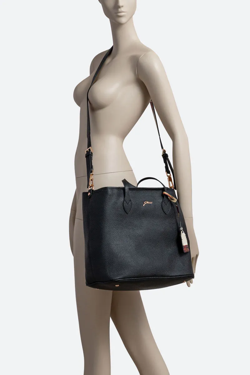 Gattinoni Genesi Marlene Geanta umar piele Nero 33cm
