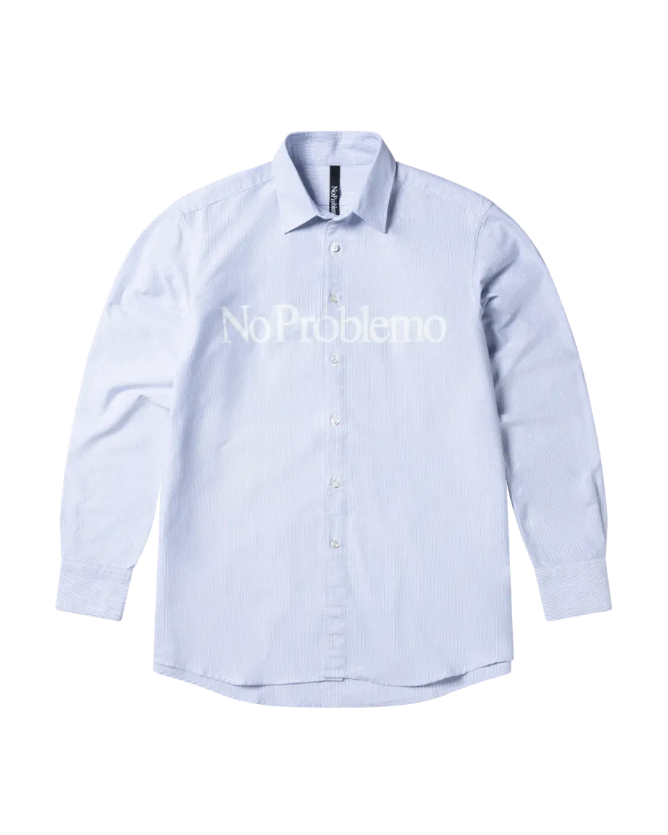 No Problemo LS Stripe Shirt camasa albastra