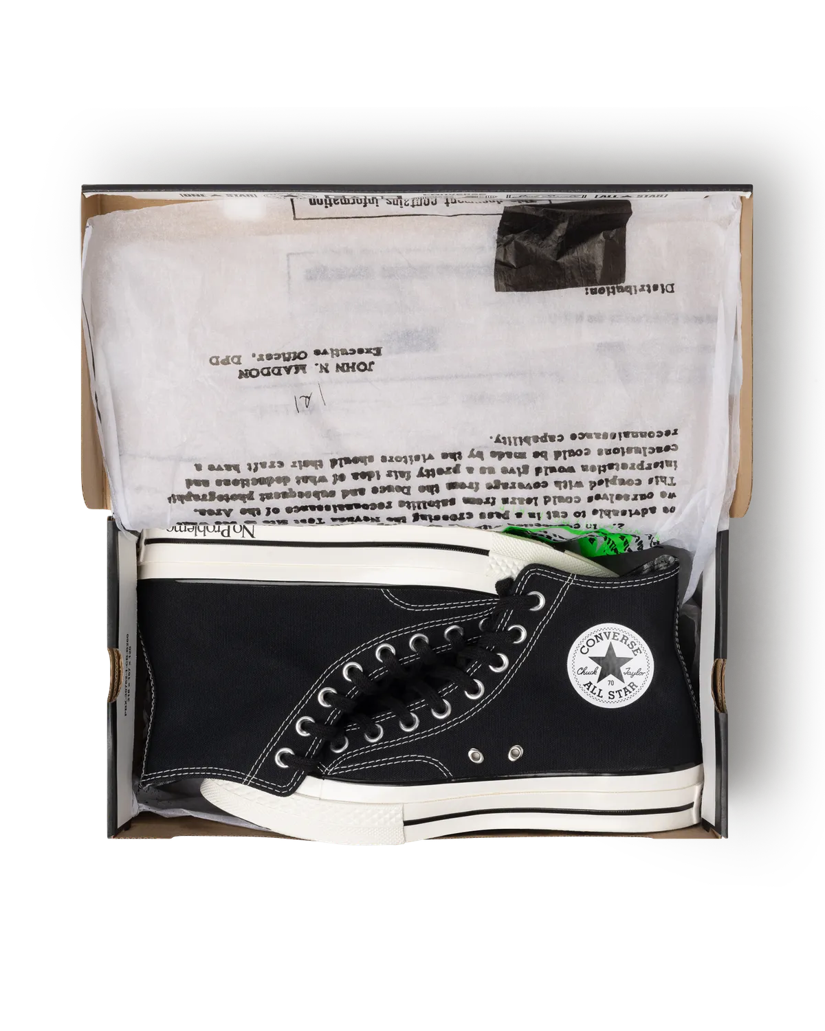 No Problemo x Converse Black Chuck 70 Hi tenisi negri