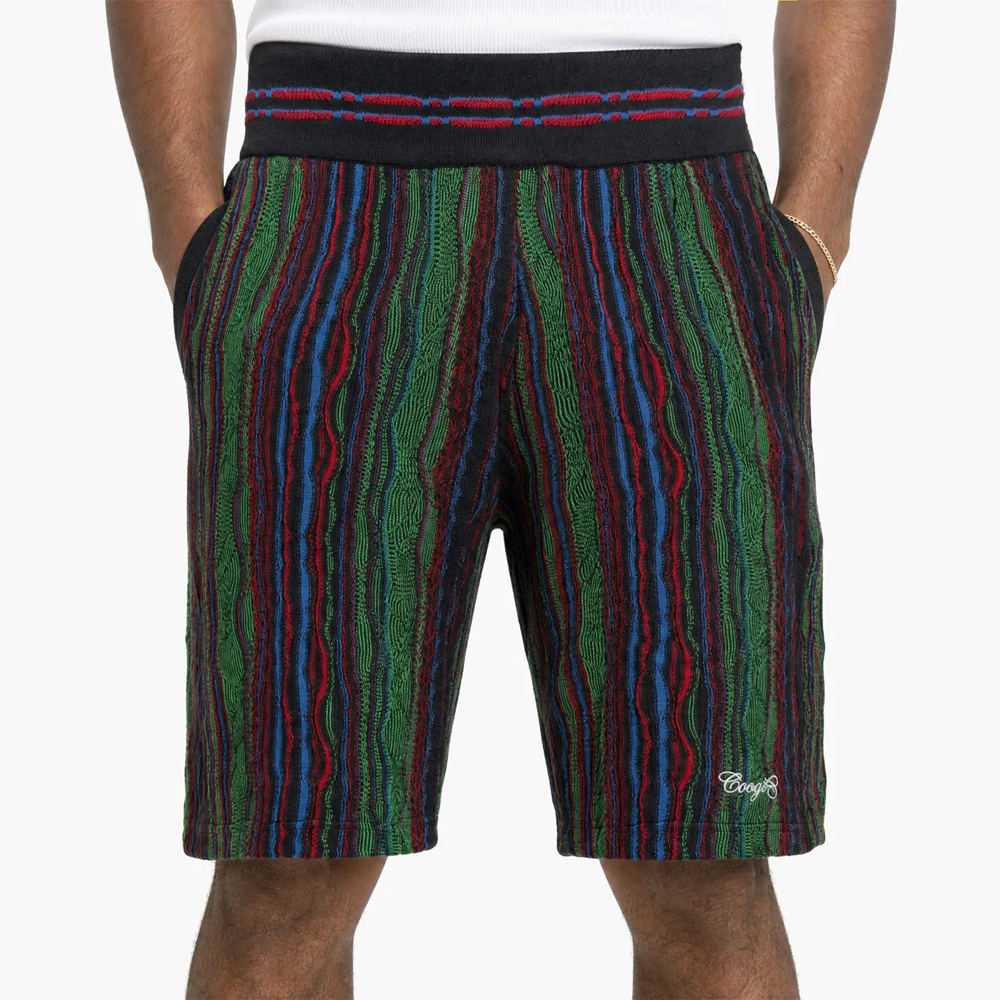 COOGI Light Weight pantaloni scurti tricotati verde