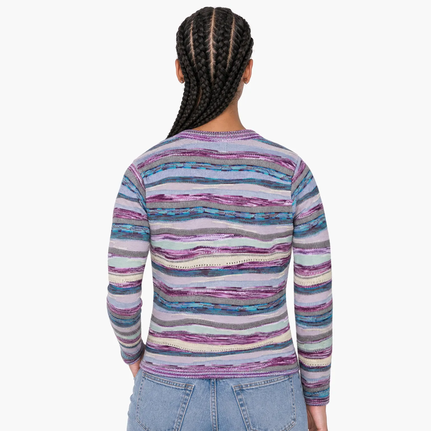 COOGI All-Season pulover damă mov bumbac mânecă lungă