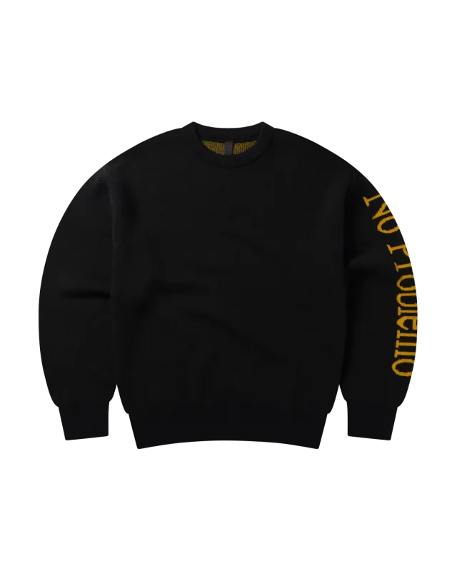 No Problemo Jumper pulover negru lana