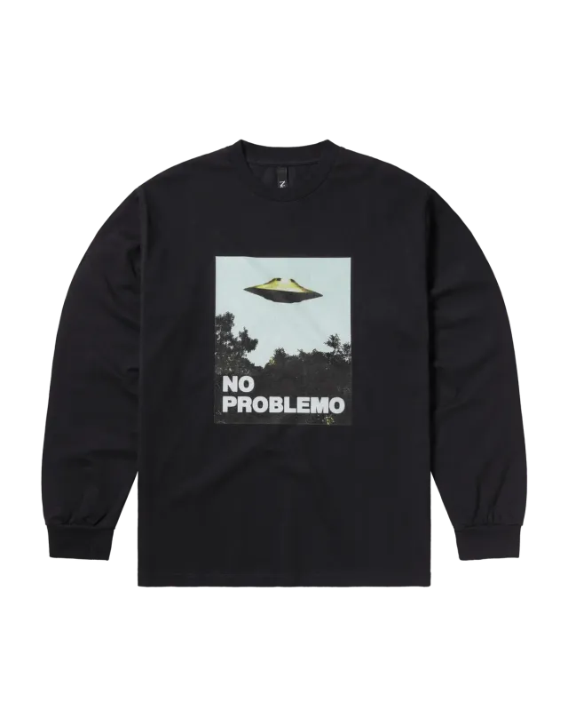 No Problemo Visitors tricou maneca lunga bumbac negru