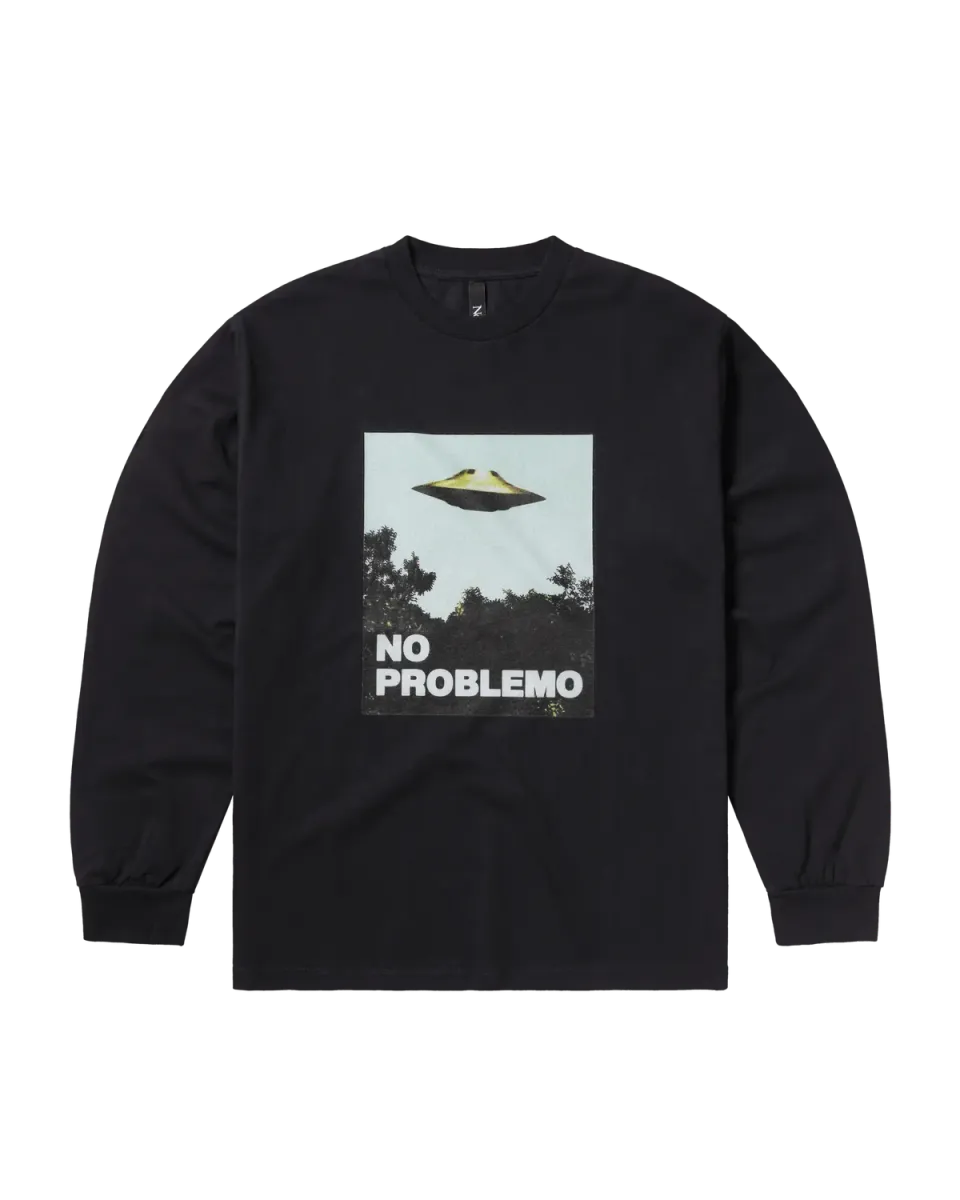 No Problemo Visitors tricou maneca lunga bumbac negru