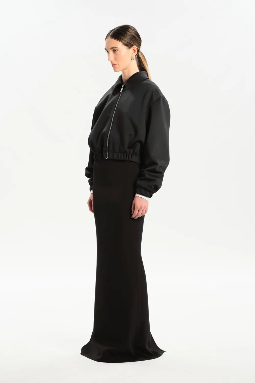 Dualitae Patrizia geaca bomber neopren neagra