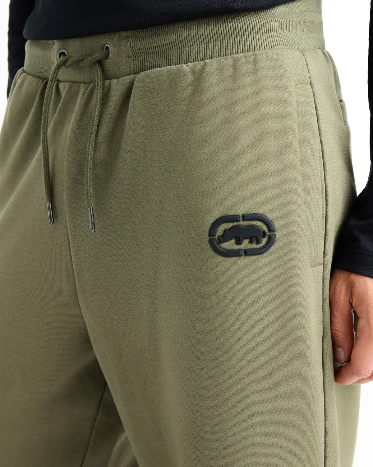 Ecko Red Classic Wide Leg pantaloni sport maslinii