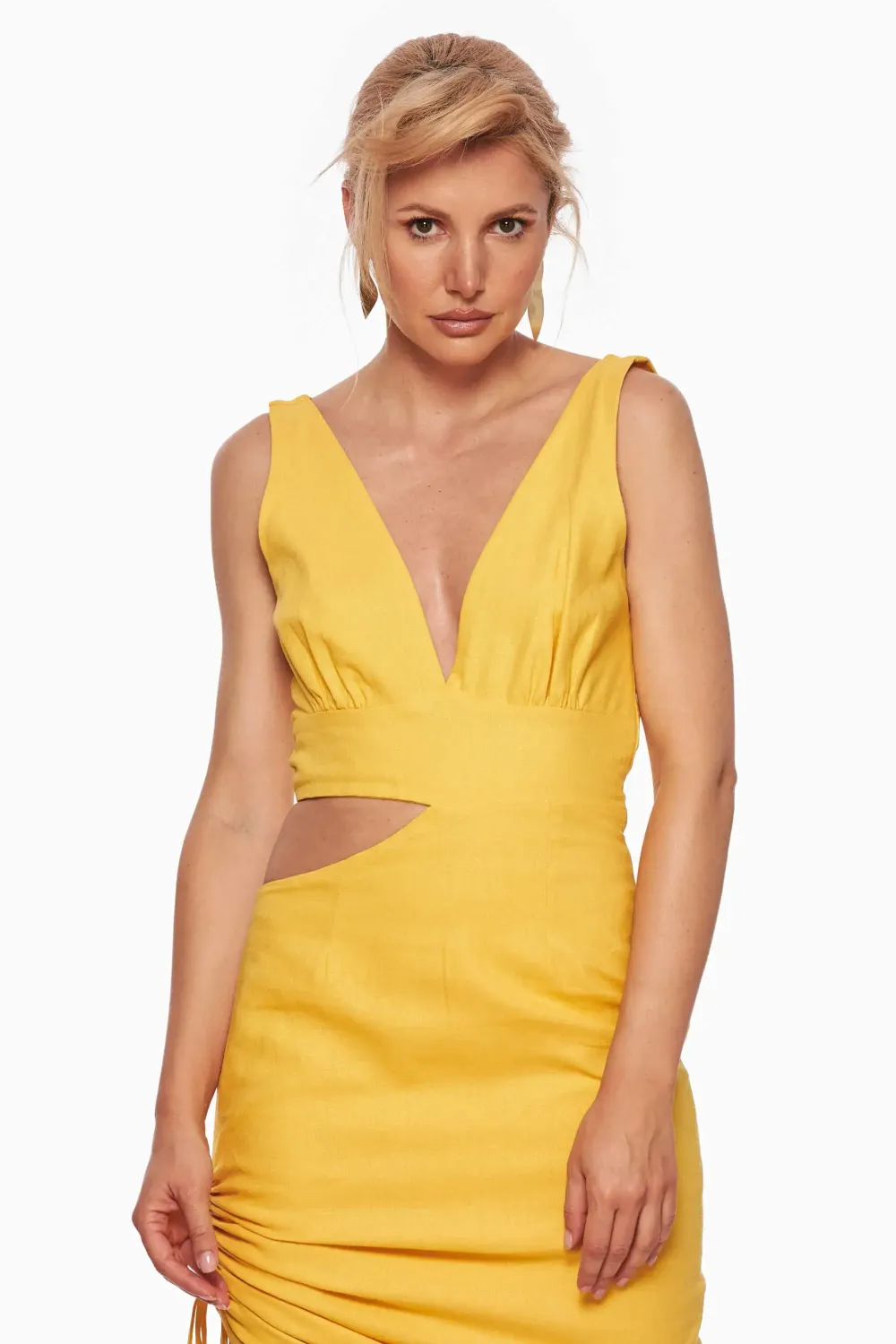 Grama Shop Taboo rochie pineapple asimetrică