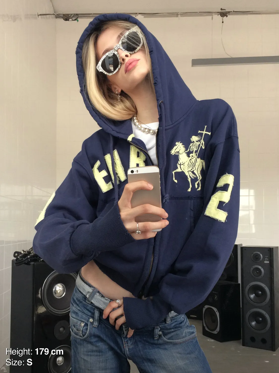 Enrage 2010 Zip Hoodie hanorac bleumarin bumbac