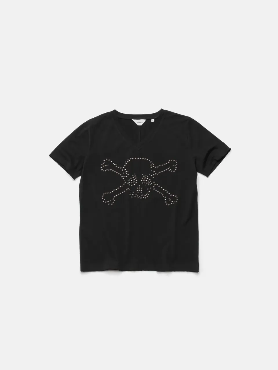 Enrage V-Neck Tee tricou negru cu tinte