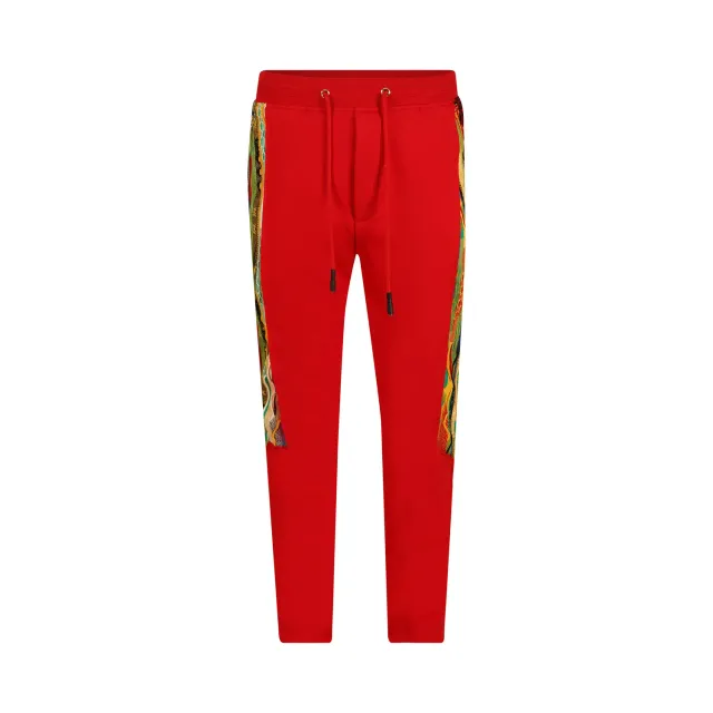 COOGI Sweater Pieced joggeri fleece rosii bumbac