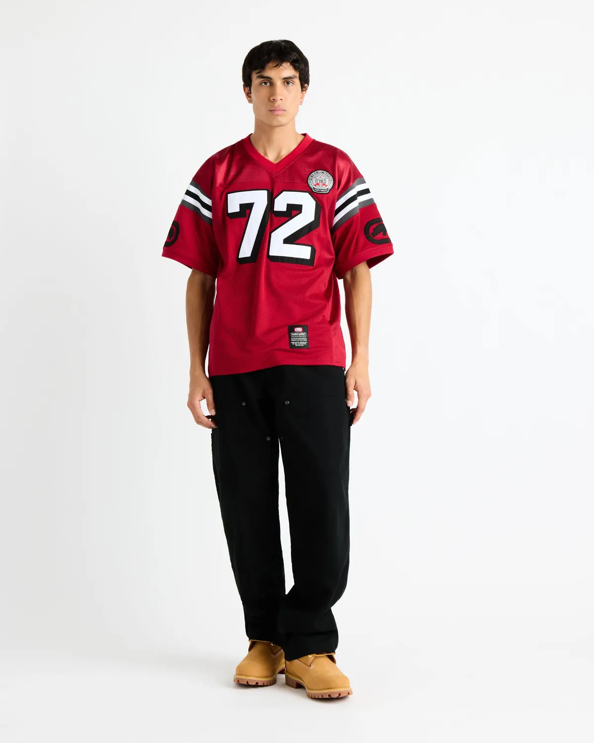 Ecko Red Combed Ripstop pantaloni cargo din bumbac