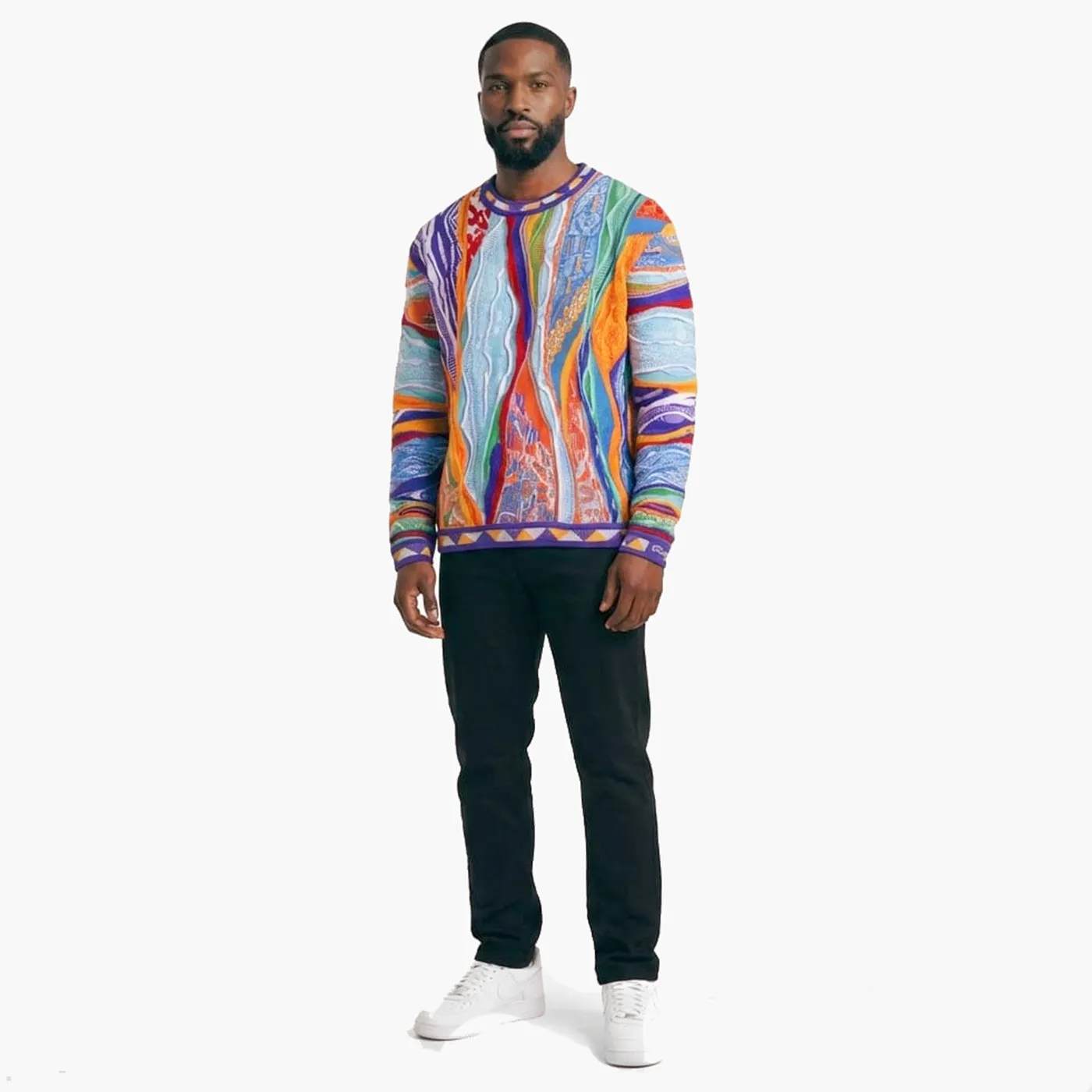 COOGI Boston pulover crewneck tricot multicolor bumbac