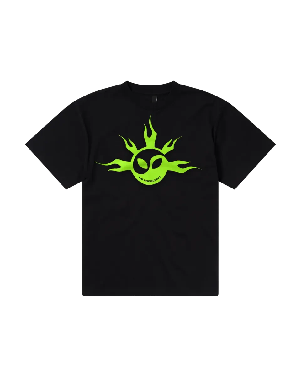 No Problemo No Yang SS Tee tricou negru bumbac greu
