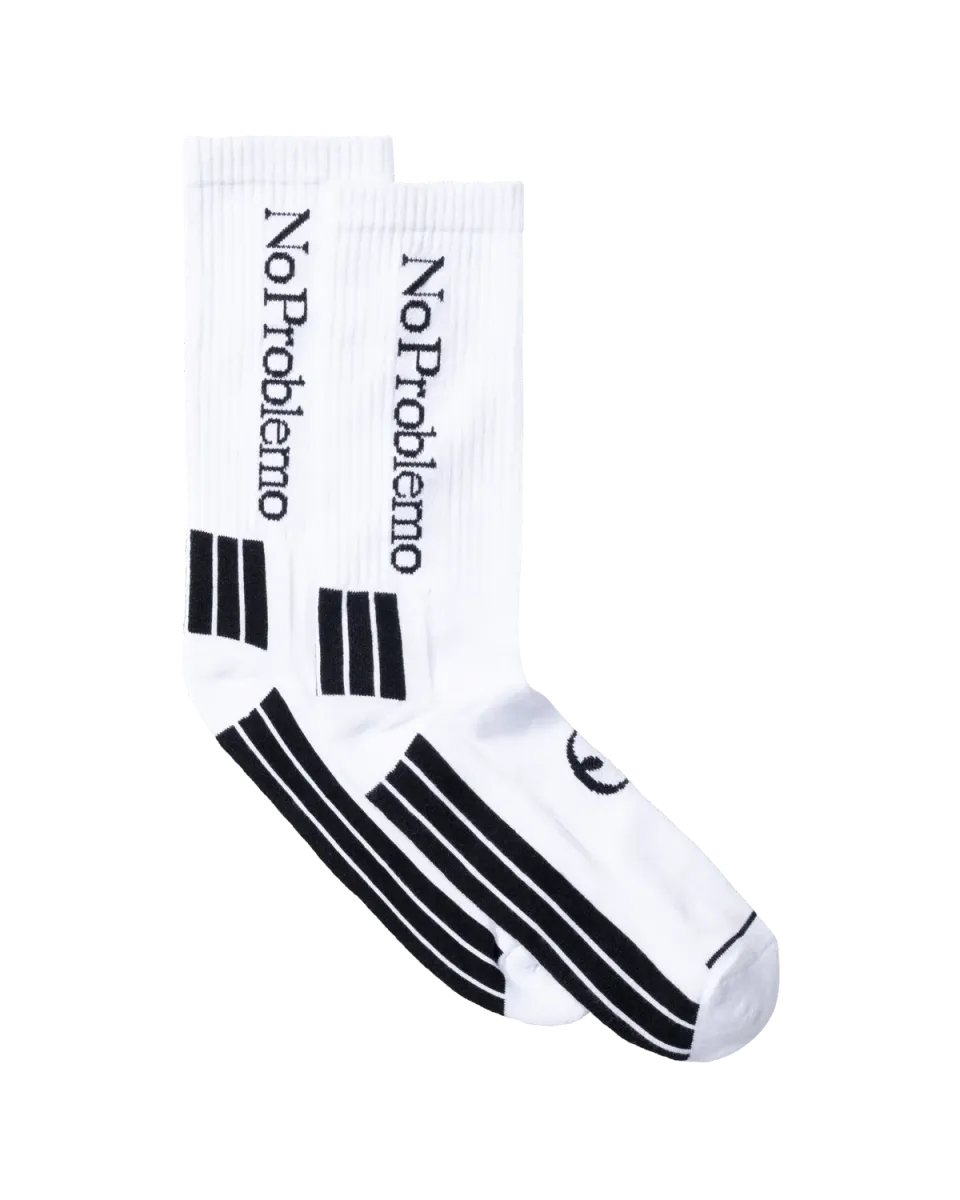 No Problemo Sock sosete albe EU 41-43 bumbac