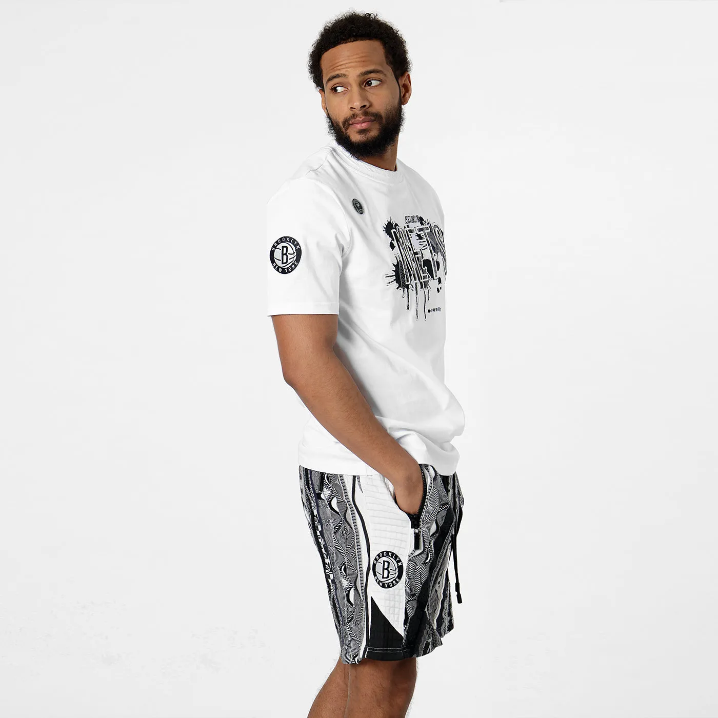COOGI X NBA Brooklyn Nets tricou bumbac brodat