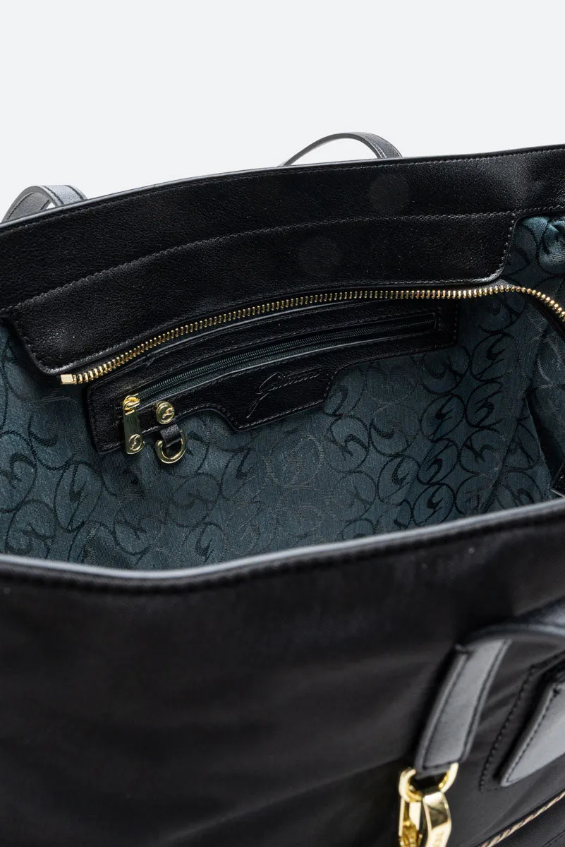 Gattinoni Colorsoul shopper nylon negru mare