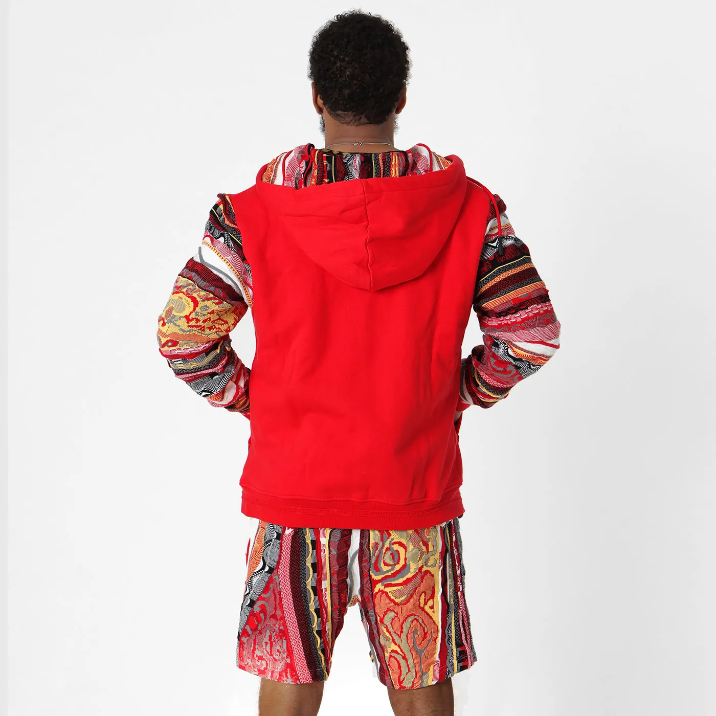 COOGI X NBA X Protege Atlanta Hawks hanorac cu fermoar roșu