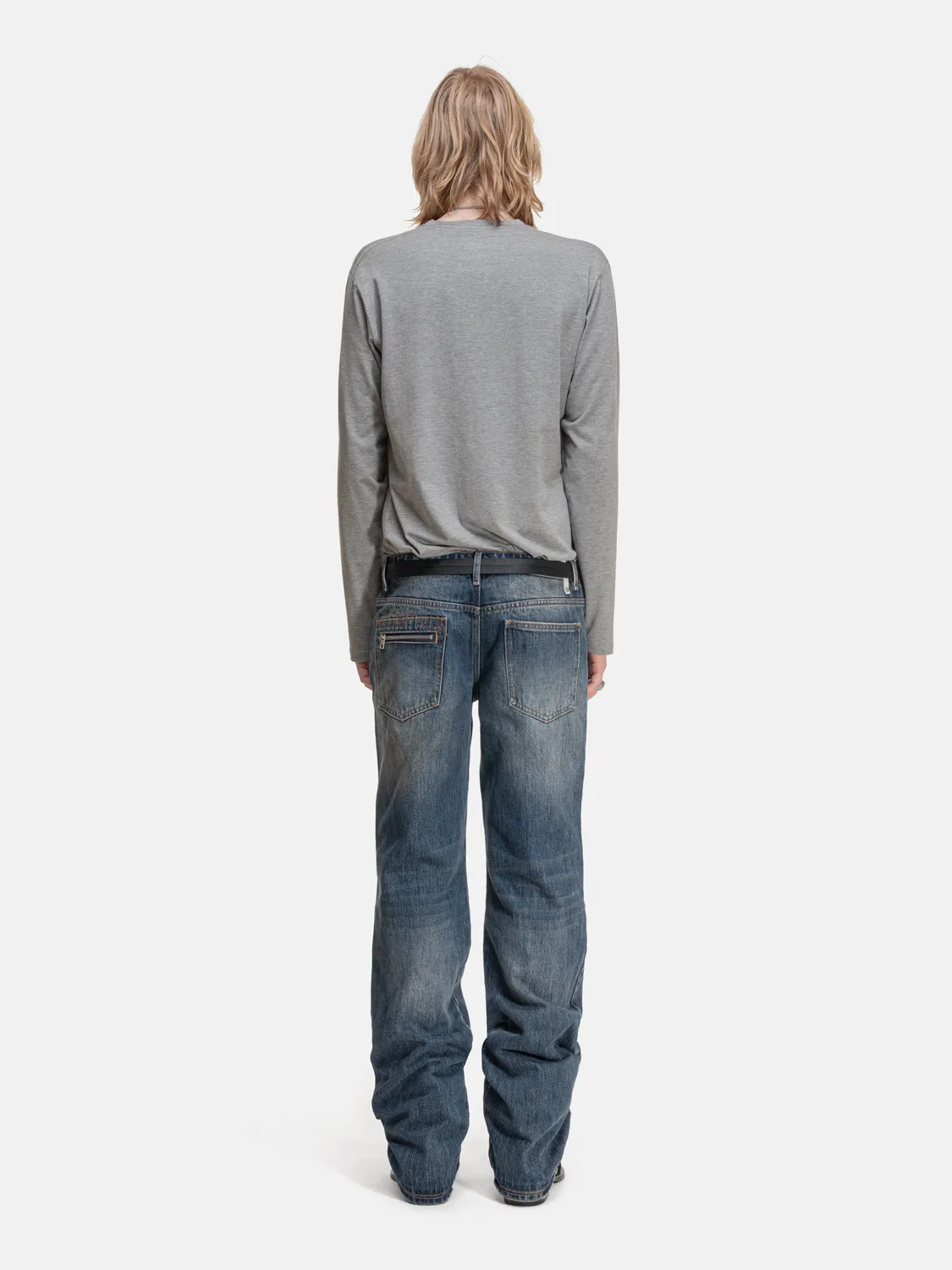 Enrage Daily Longsleeve bluză gri modal