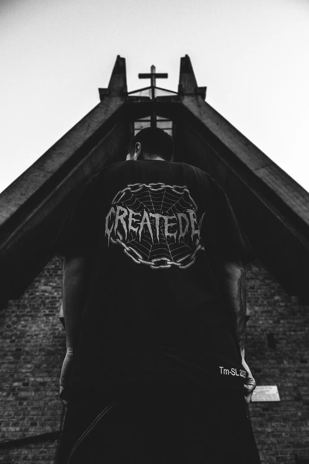 CREATEDBY Web of Chains tricou negru grafic