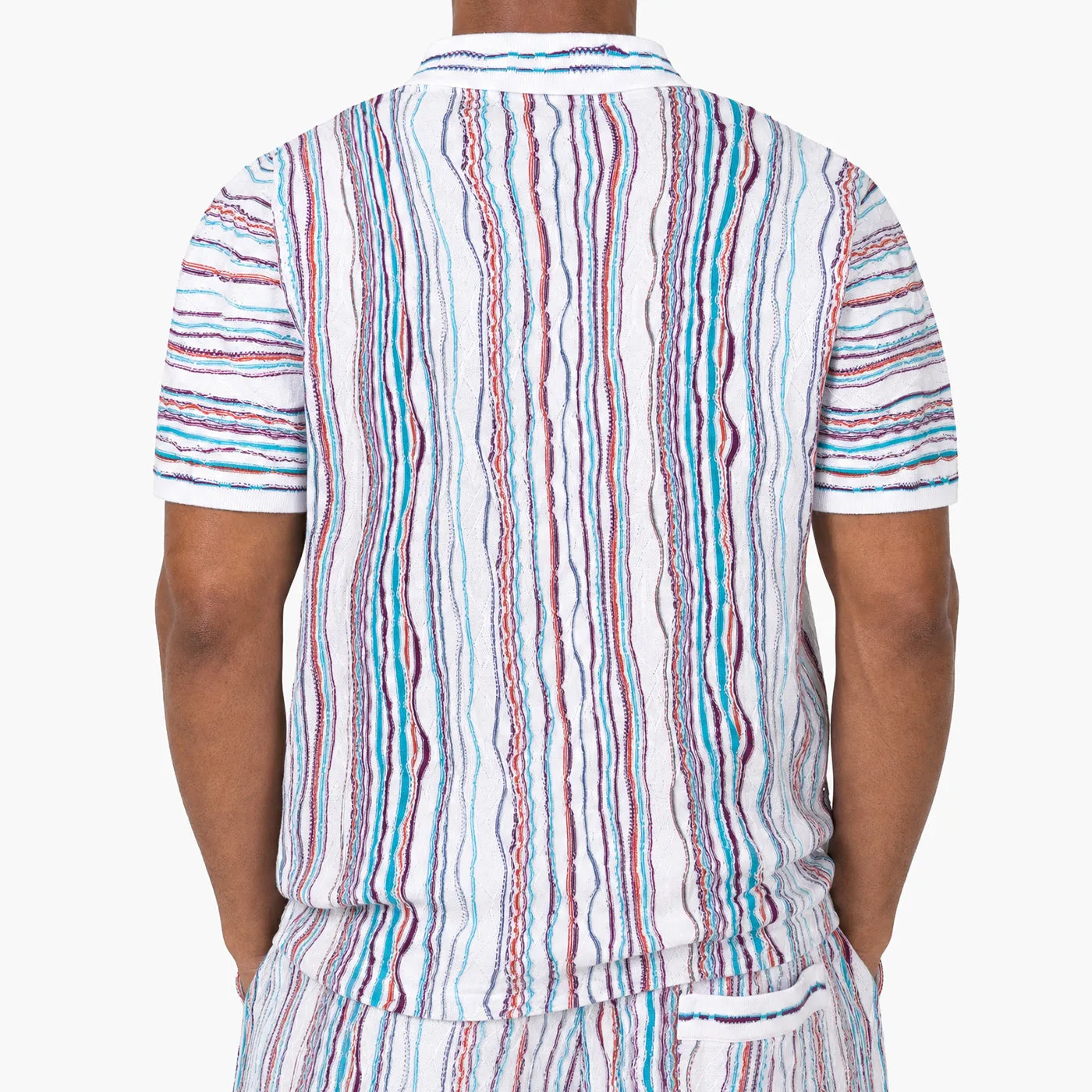 COOGI Light Weight polo tricot alb bumbac