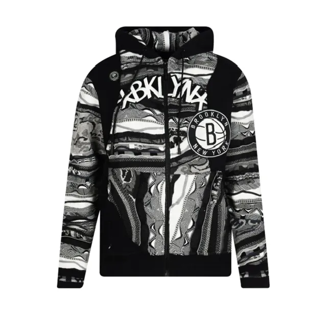 COOGI X NBA Brooklyn Nets hanorac cu fermoar negru