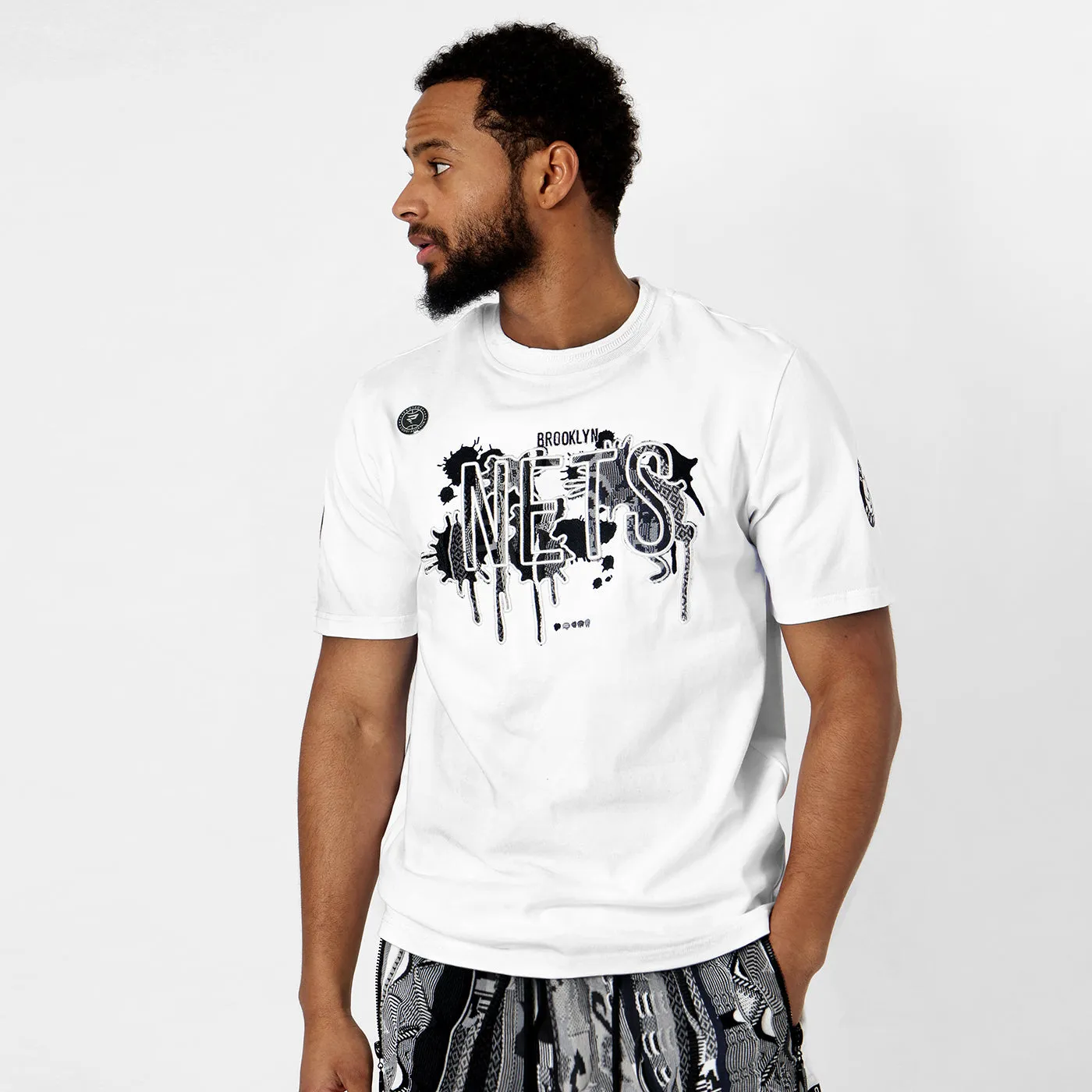 COOGI X NBA Brooklyn Nets tricou bumbac brodat