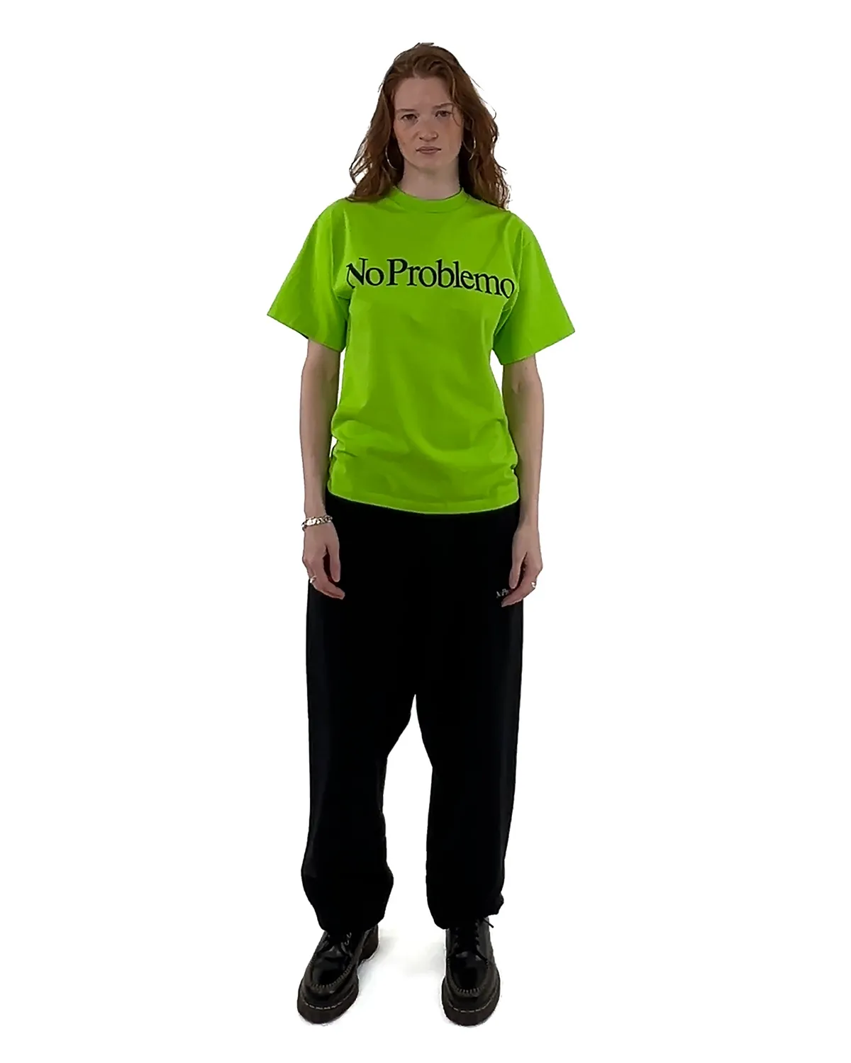 No Problemo Fluoro SS Tee tricou verde bumbac