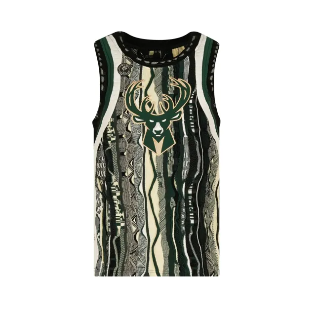 COOGI Bucks vesta tricotata Milwaukee verde inchis