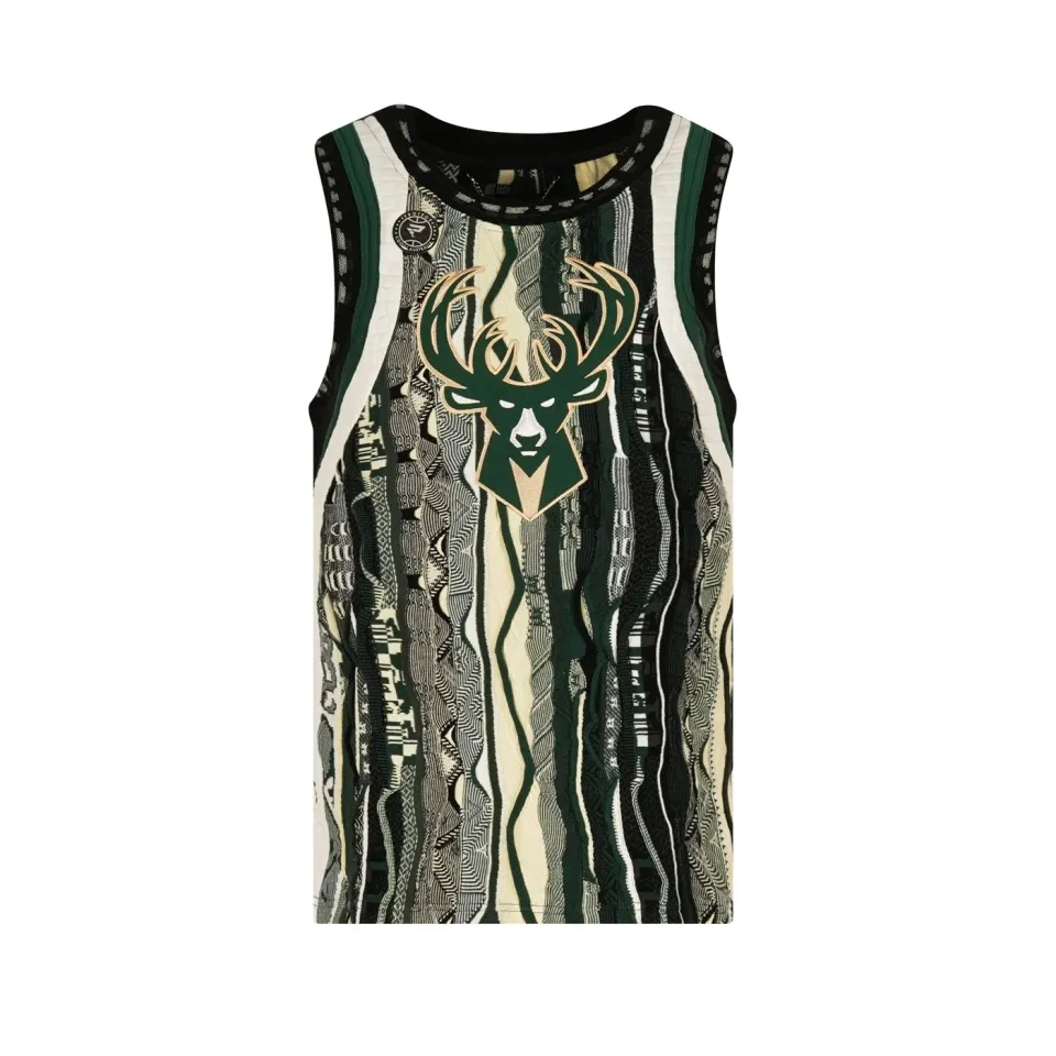 COOGI Bucks vesta tricotata Milwaukee verde inchis