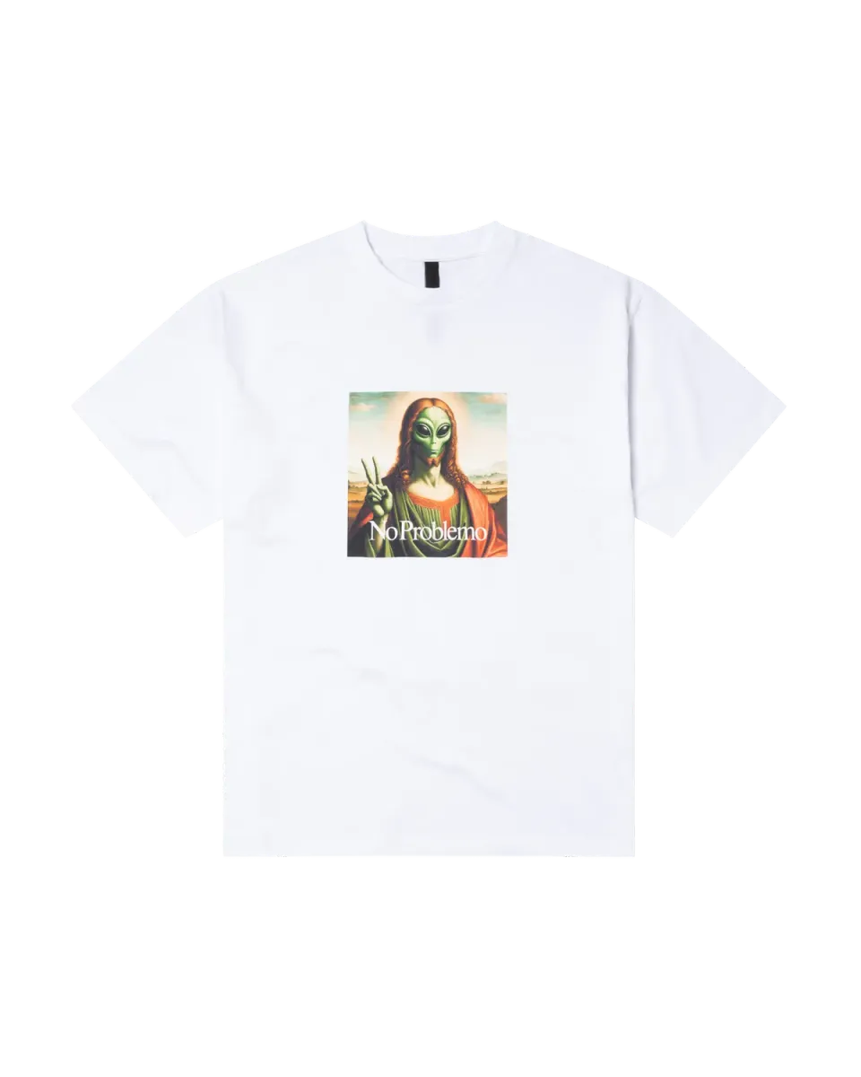No Problemo Sweet Jesus tricou alb bumbac greu