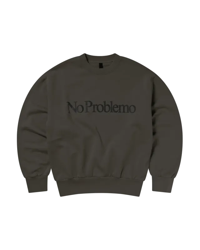 No Problemo Sweatshirt bluza gri fier fleece