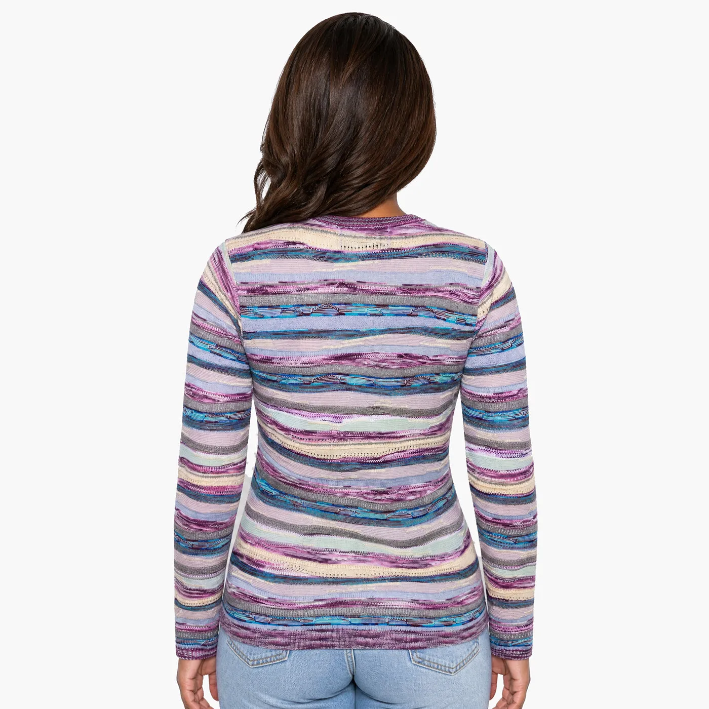 COOGI All-Season cardigan mov din bumbac mercerizat