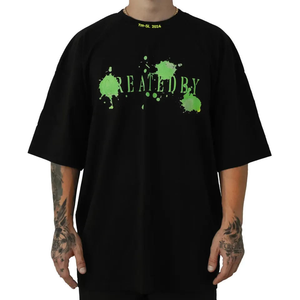 Createdby Splash Artist tricou cu imprimeu
