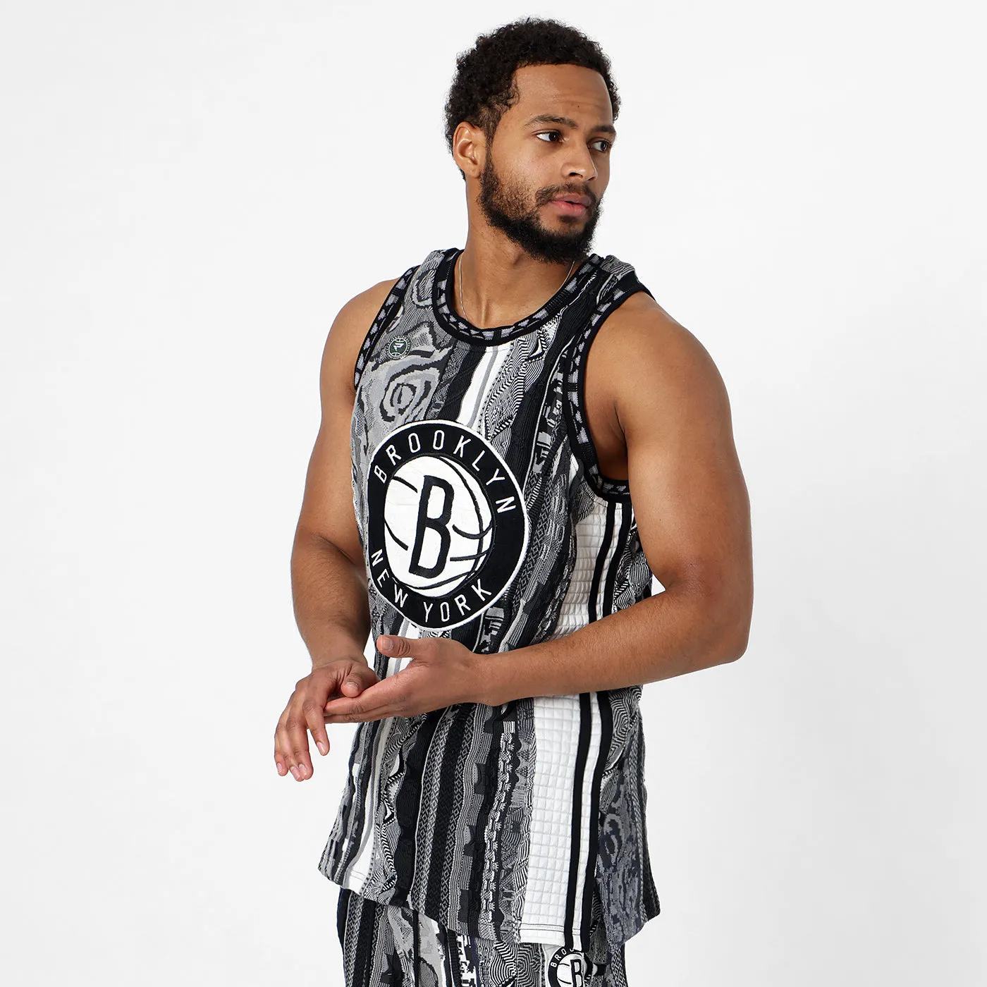 COOGI X NBA Brooklyn Nets vesta tricotata multicolor bumbac