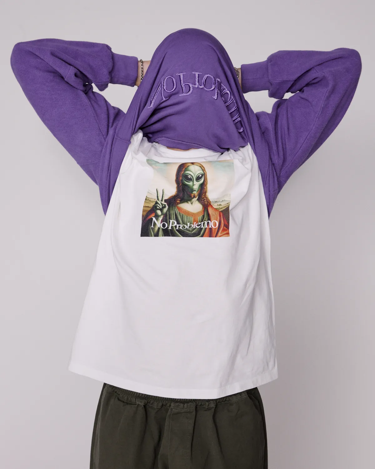 No Problemo Sweet Jesus tricou alb bumbac greu