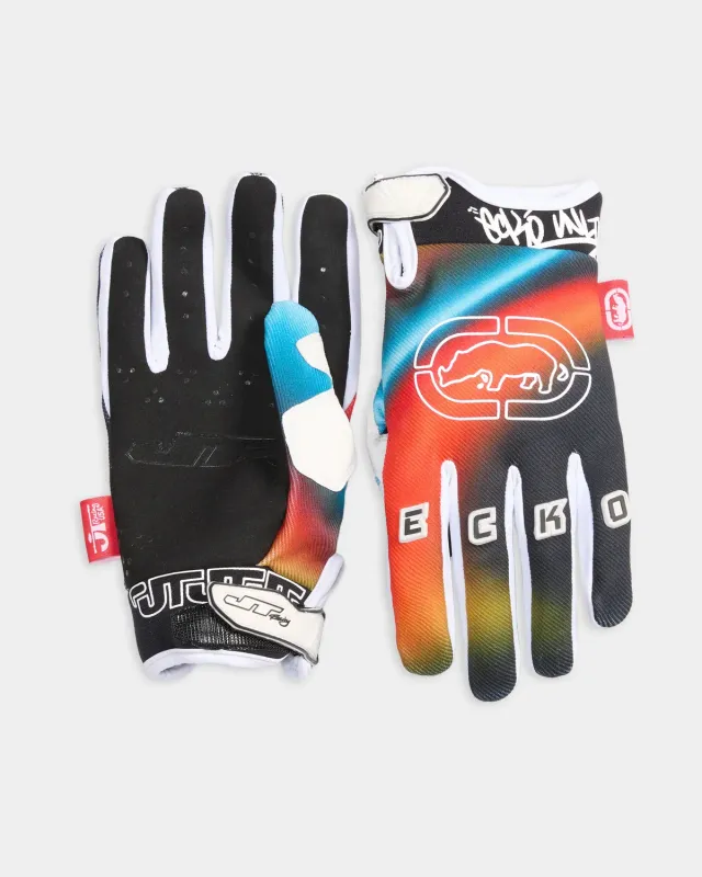 Ecko Red Color Flare manusi motocross cu gel