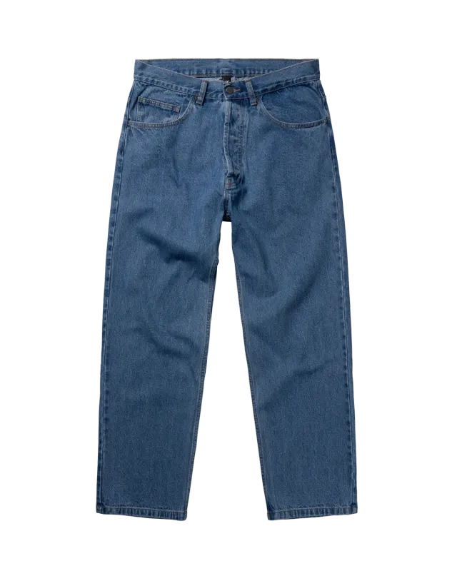 No Problemo Bagi Jean blugi baggy albastri bumbac