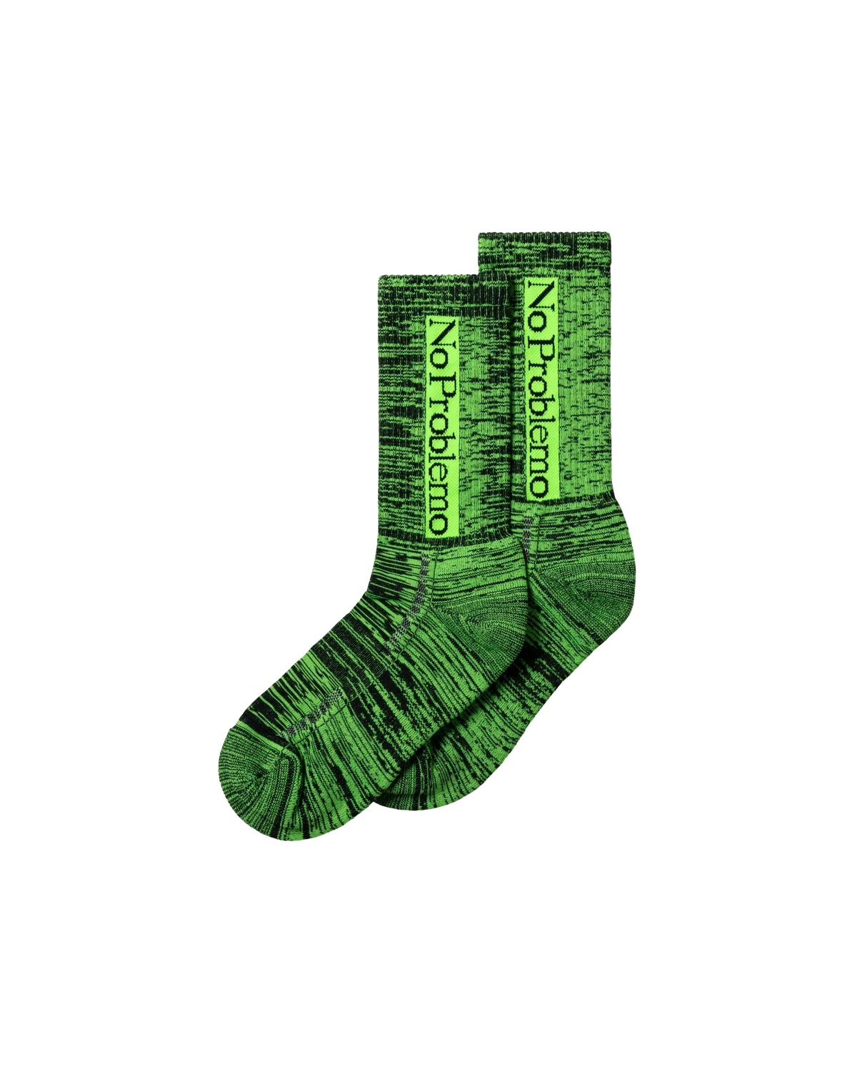 No Problemo Glitch sosete verde talpa groasa