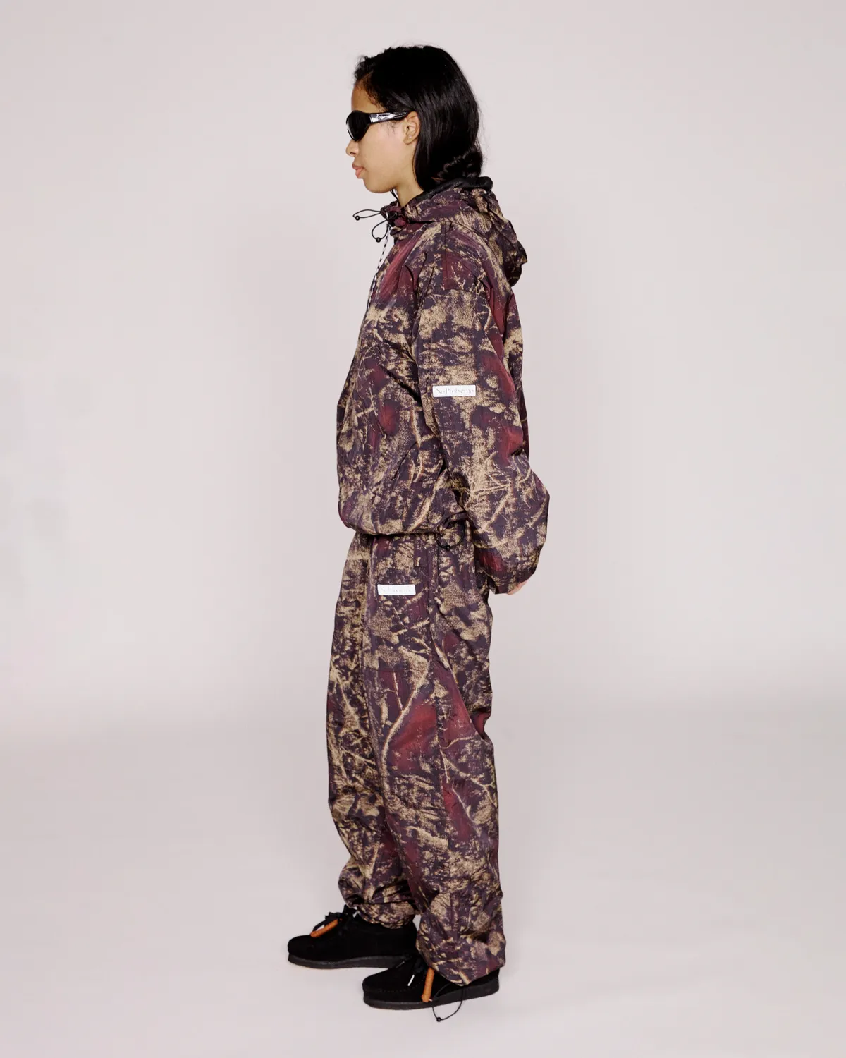 No Problemo Forest Glitch Nylon Pant pantaloni camo