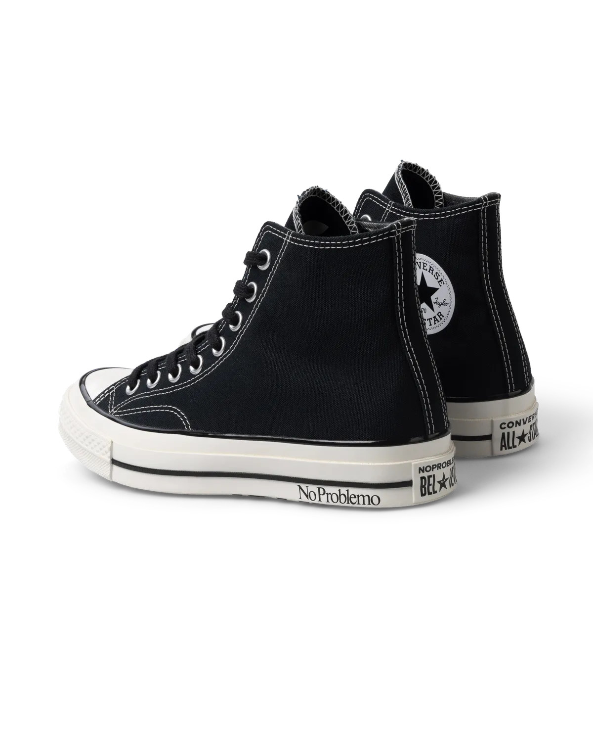 No Problemo x Converse Black Chuck 70 Hi tenisi negri