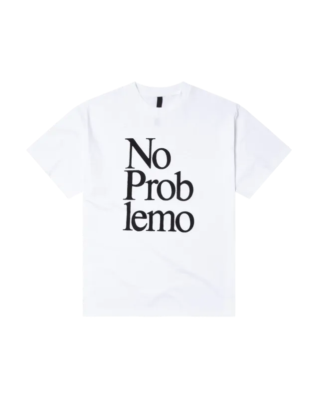 No Problemo Wrapped SS Tee tricou alb din bumbac