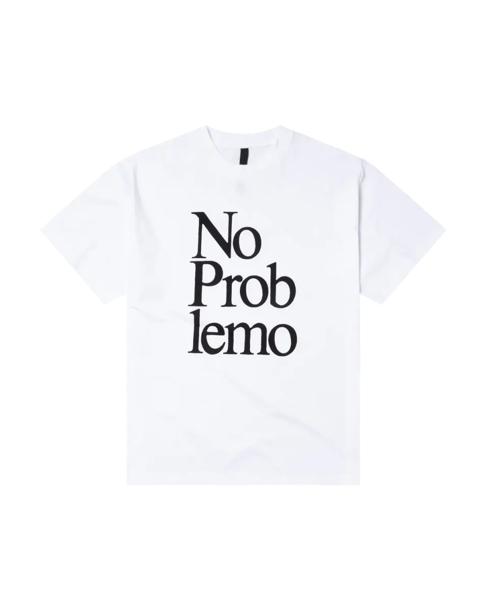 No Problemo Wrapped SS Tee tricou alb din bumbac