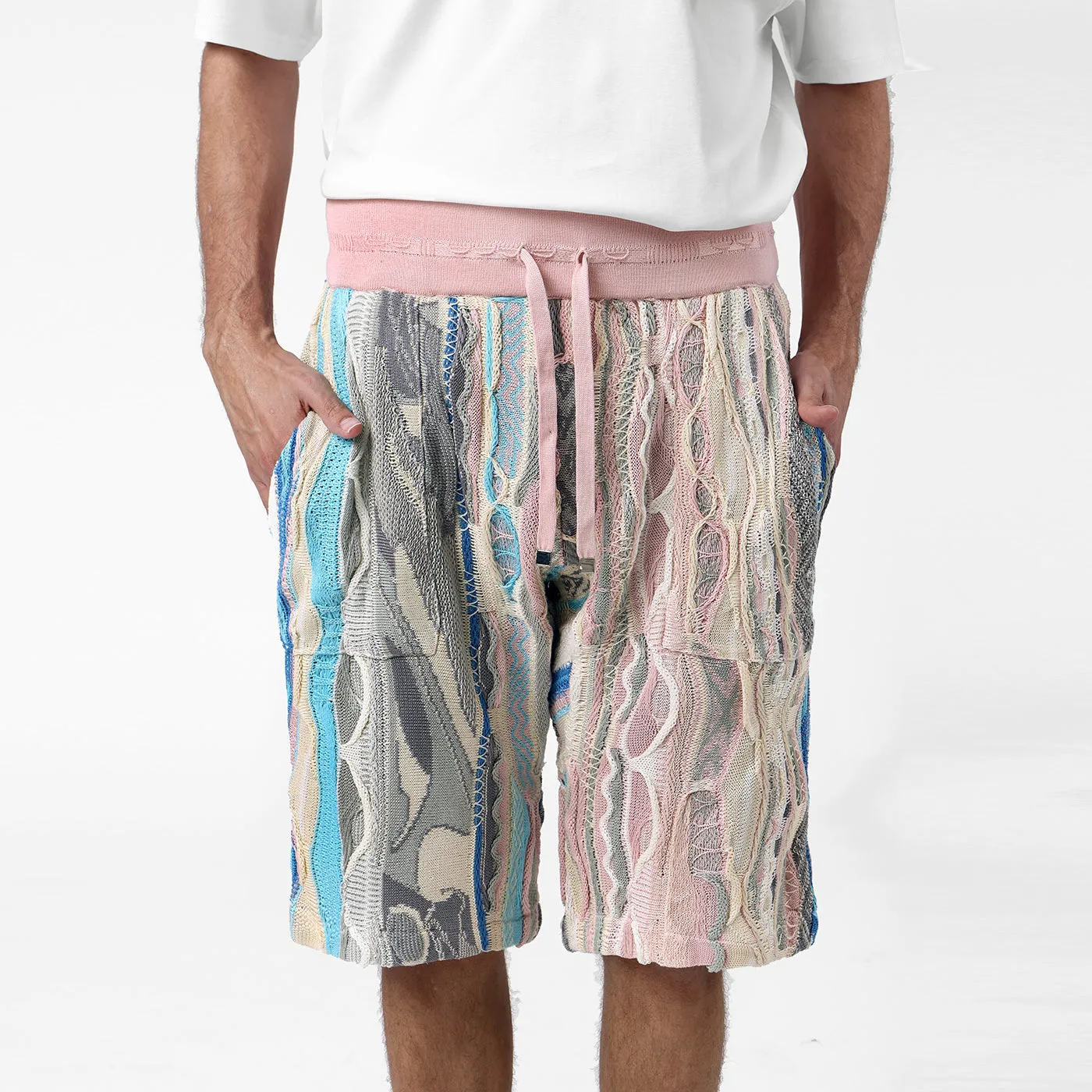 COOGI Rosewater pantaloni scurti tricot bumbac